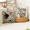 Farmhouse Chicken Home Sweet Home Throw Pillow Covers, 18 x 18 Inch Bless Our Home Seasonal Cushion Case Decoration for Sofa Couch Set of 4